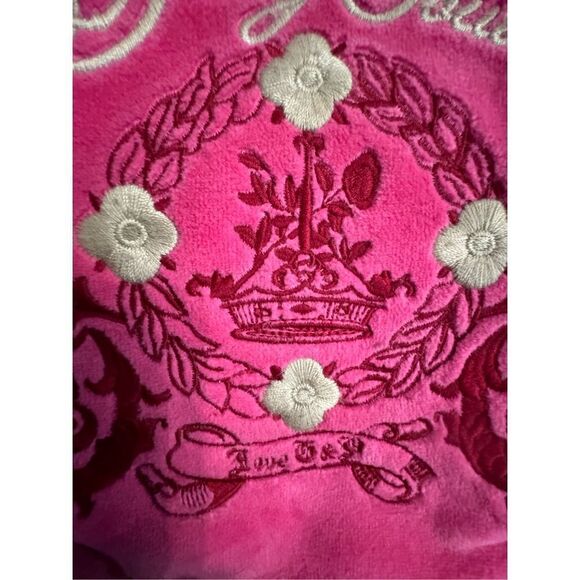 Vintage y2k pink velour juicy couture backpack main image 8